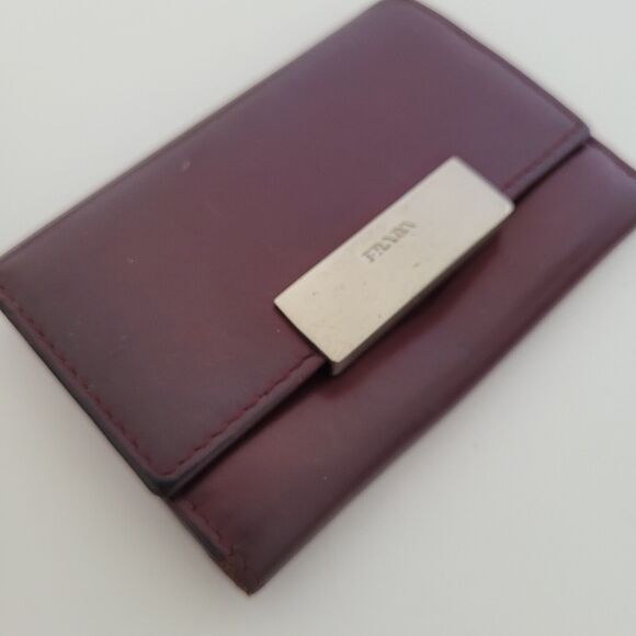 Authentic Prada Multicles Key Holder Hooks Case Brown Small Wallet Leather - Picture 11 of 11